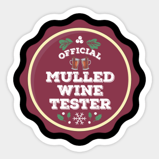 Mulled Wine Tester Christmas gifts Sticker